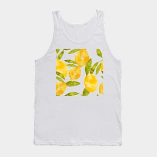 Watercolor Lemons Tank Top